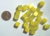 25 8mm Light Yellow Fiber Optic Cubes